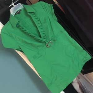 2/$5 Express Fitted Emerald Stretch Top